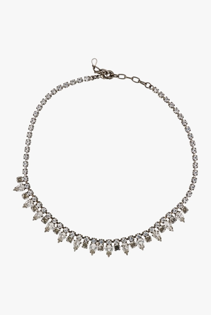 Ras de cou collier en strass effet diamant