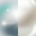 pastille perle grise nacrée et perle blanche nacrée