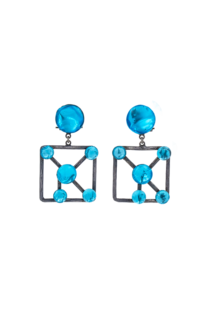 Boucles d'oreilles Pendantes vntage pièces unique vintage jacques Gauthier