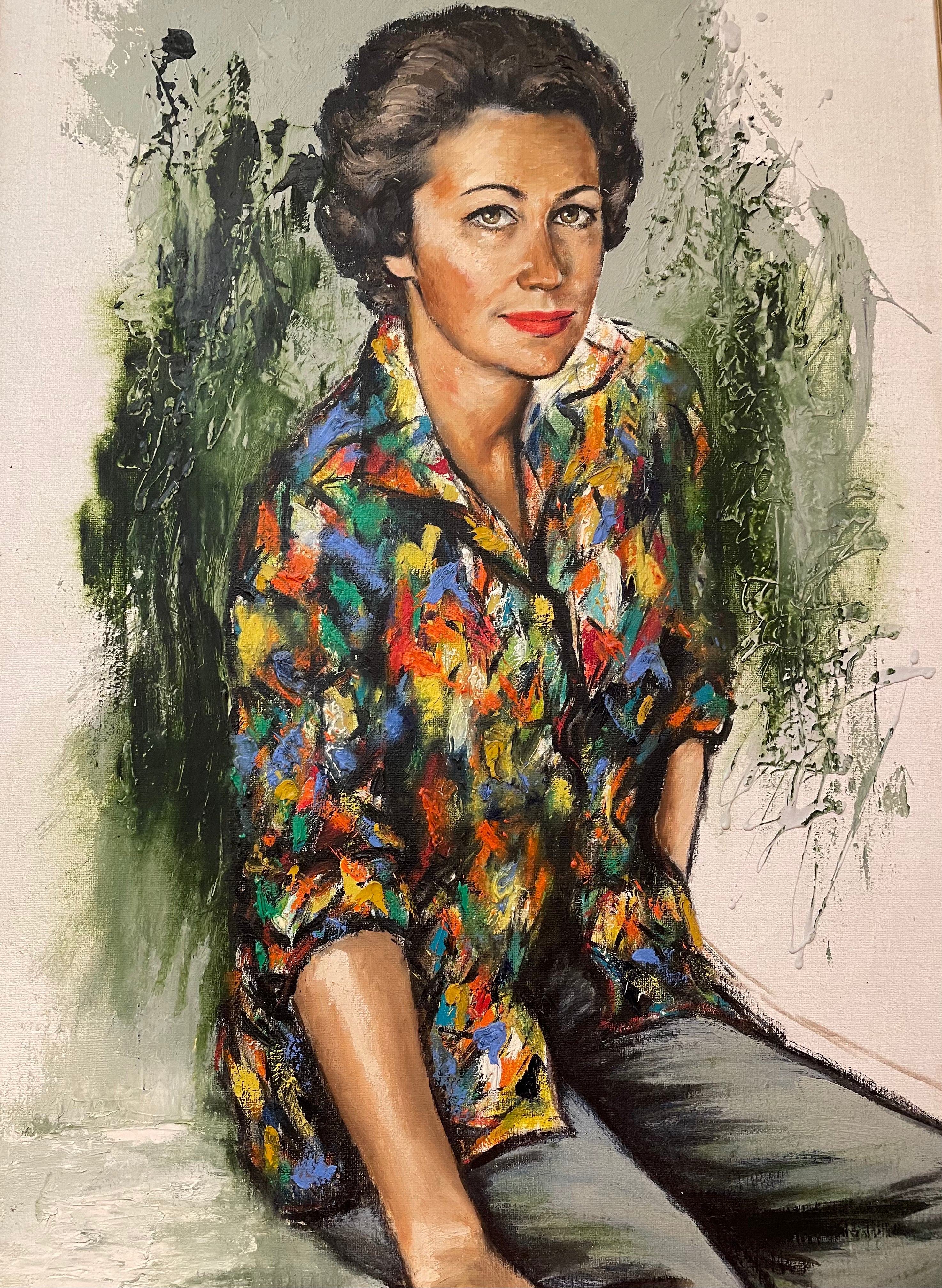Portrait Françoise Montague colorées bijoux fantaisie de luxe paris