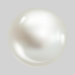 pastille perle blanche nacrée fond argentée