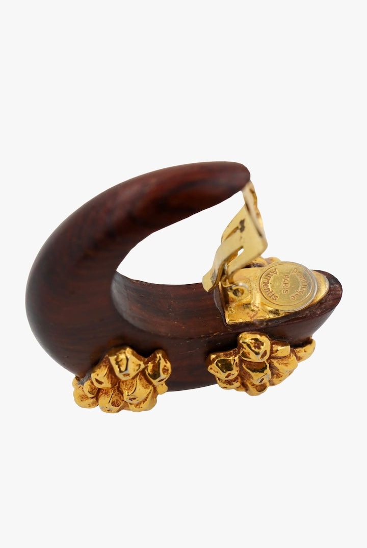 Boucles d'oreilles anneaux Dominique Aurientis - Créole Vintage