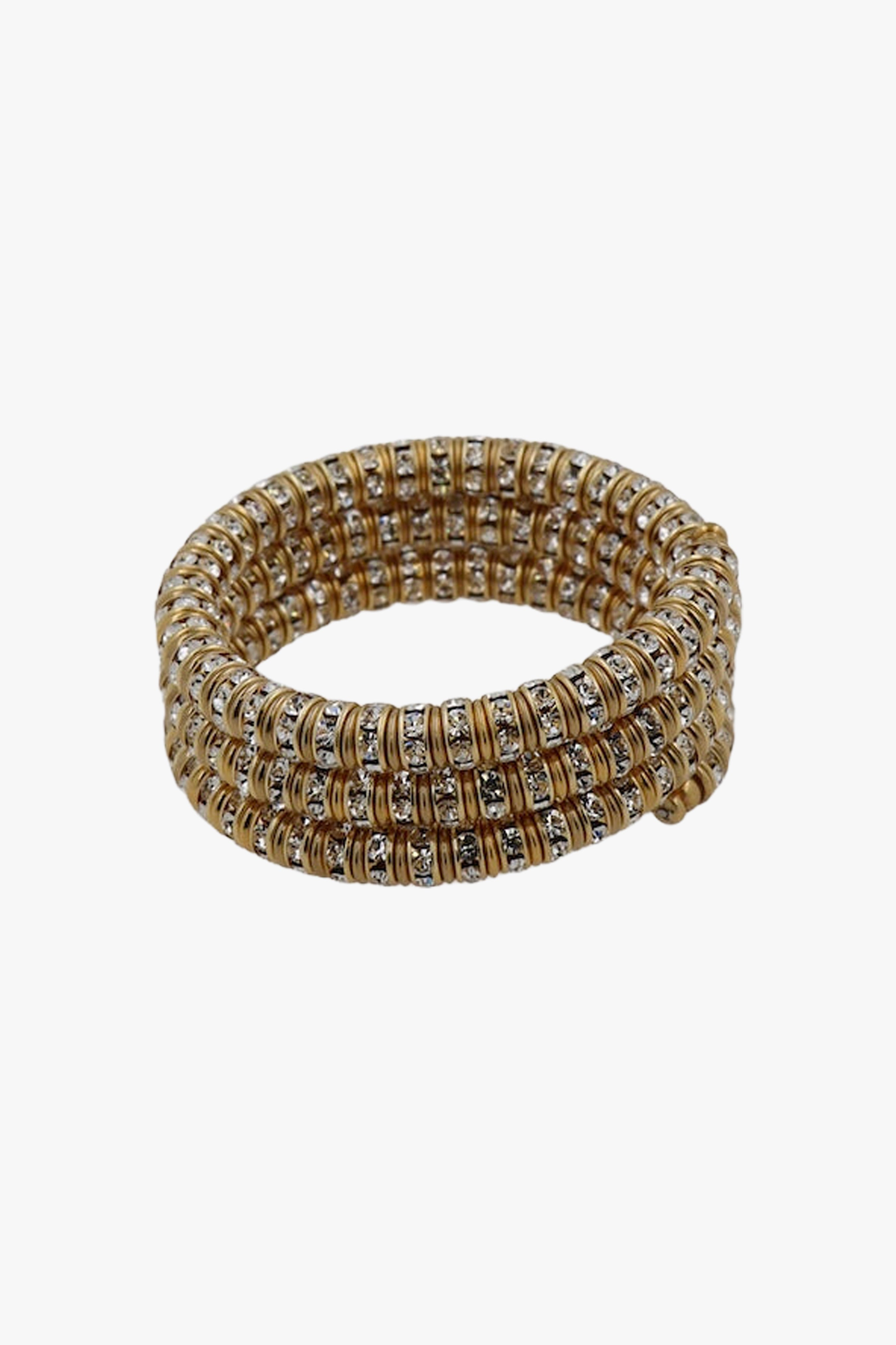 Fabriqué en france bracelet strass doré