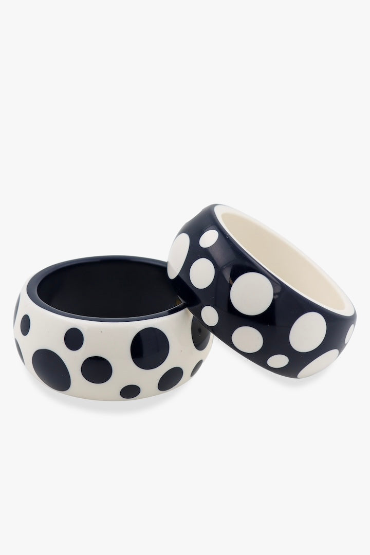 Bracelets fantaisie de luxe signée RAfia et Bossa Paris - bleu marine et blanc à poids - Tendance