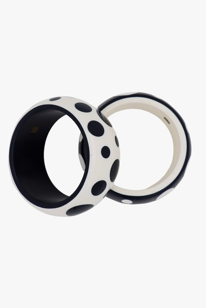 Bracelet Vintage de la marque Rafia et Bossa Paris blanc et Marine à poids - Pièces unique