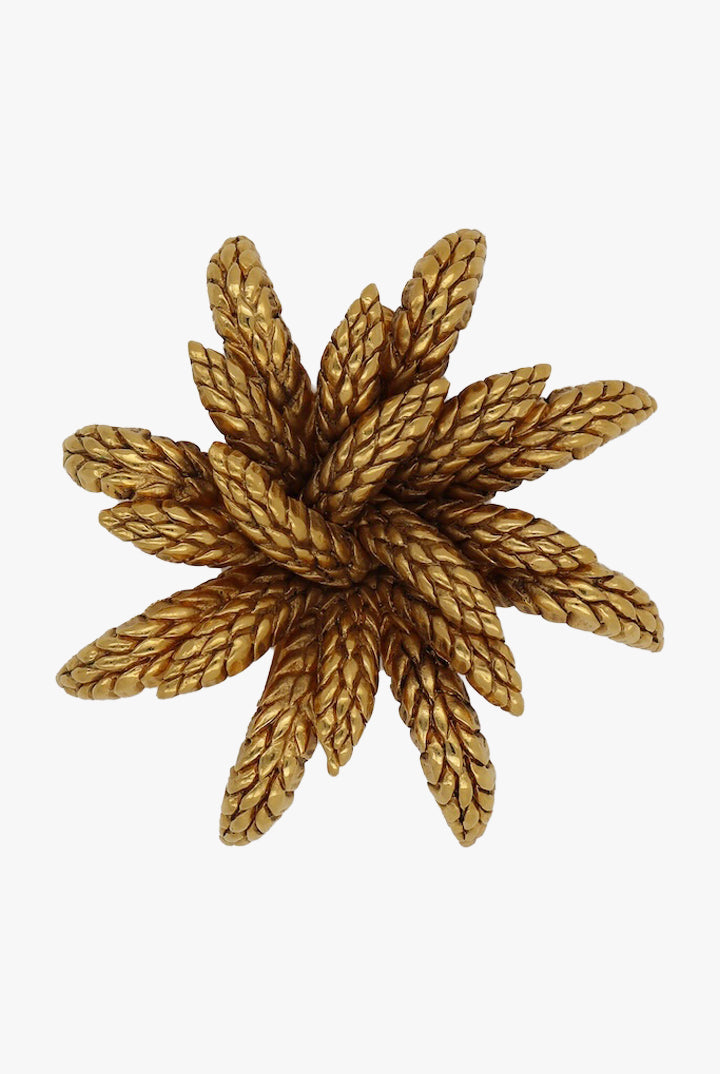 Broche Doré Vintage Palmier Chanel 1994 - Françoise Montague