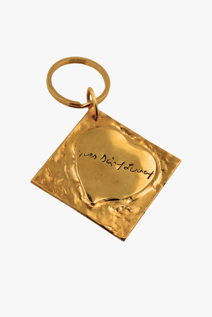 porte clés doré yves saint laurent vintage - idée cadeau