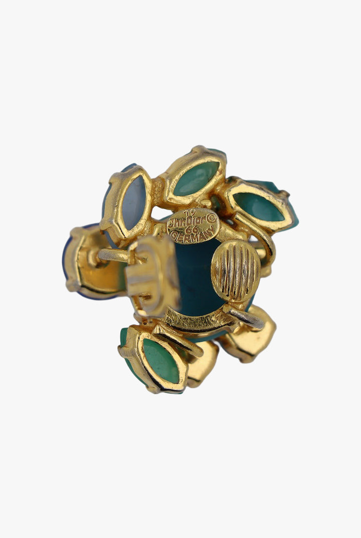 Set BO et Broche Christian Dior 1966 Vintage dorée - Françoise Montague