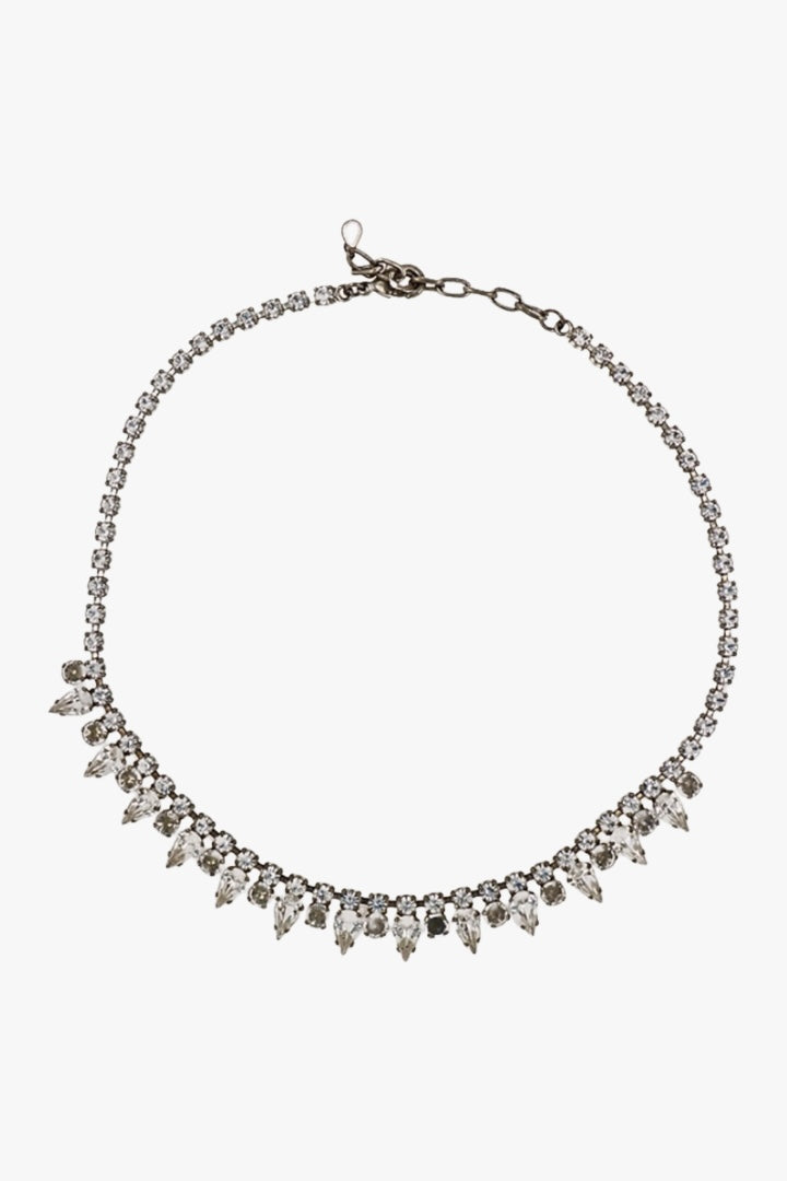 Ras de cou collier en strass effet diamant