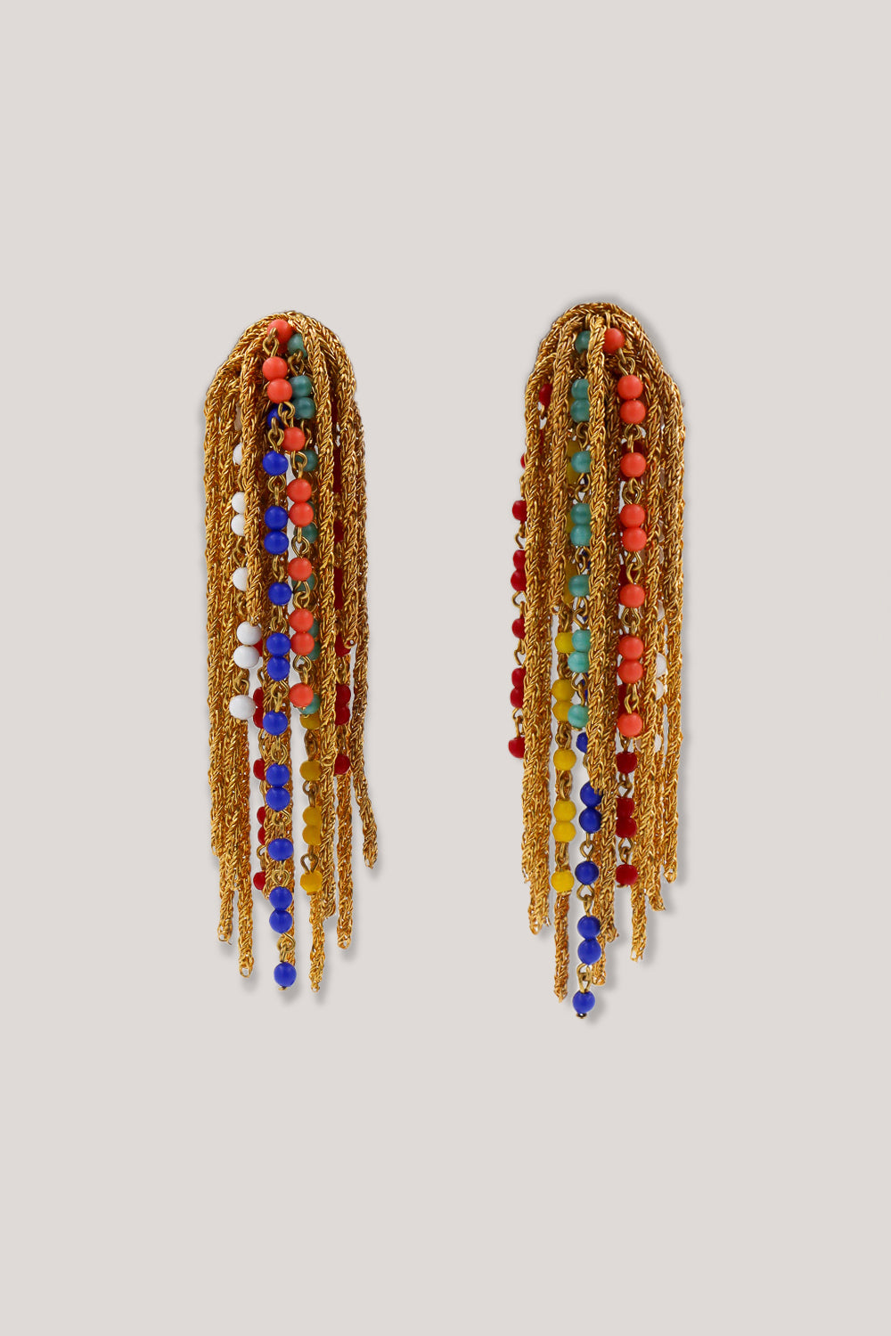 boucles d'oreilles Gonzague perle multi couleur