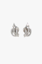 Boucles d'oreilles clip Givenchy signé asymétrique noeud vintage