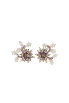 Boucles d'Oreilles en perles cristal effet aurore boréale fermoir clip - bijou fantaisie de luxe