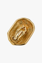 Boucles d'oreilles cabochon clip - Sigéne dans le dos Yves saint laurent 