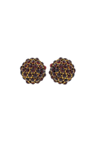 Boucles d'oreilles ronde vintage chanel dorée bijou fantaisie de luxe 