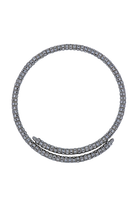 Collier ras de cou  Mabrouk strass argentée cérémonie atelier Paris Françoise Montague