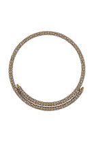 Collier ras de cou Mabrouk strass doré cérémonie atelier Paris Françoise Montague