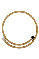 Collier ras de cou dorée et perles blanche et perle noir et strass dorée et argentée