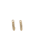 Boucles d'oreilles dorée et strass cristal bijou de fête 