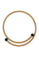 Collier ras de cou dorée et perles noir et strass argentée et dorée