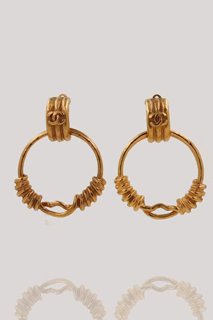 Chanel hoops earring Francoise Montague