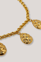 Collier breloques gouttes dorée vintage tendance - fait à paris - Mode